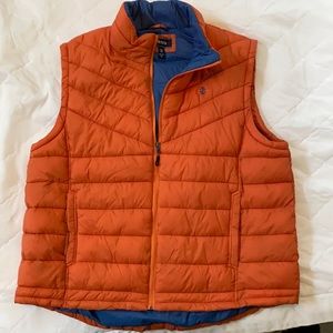 XXL izod orange puffy vest